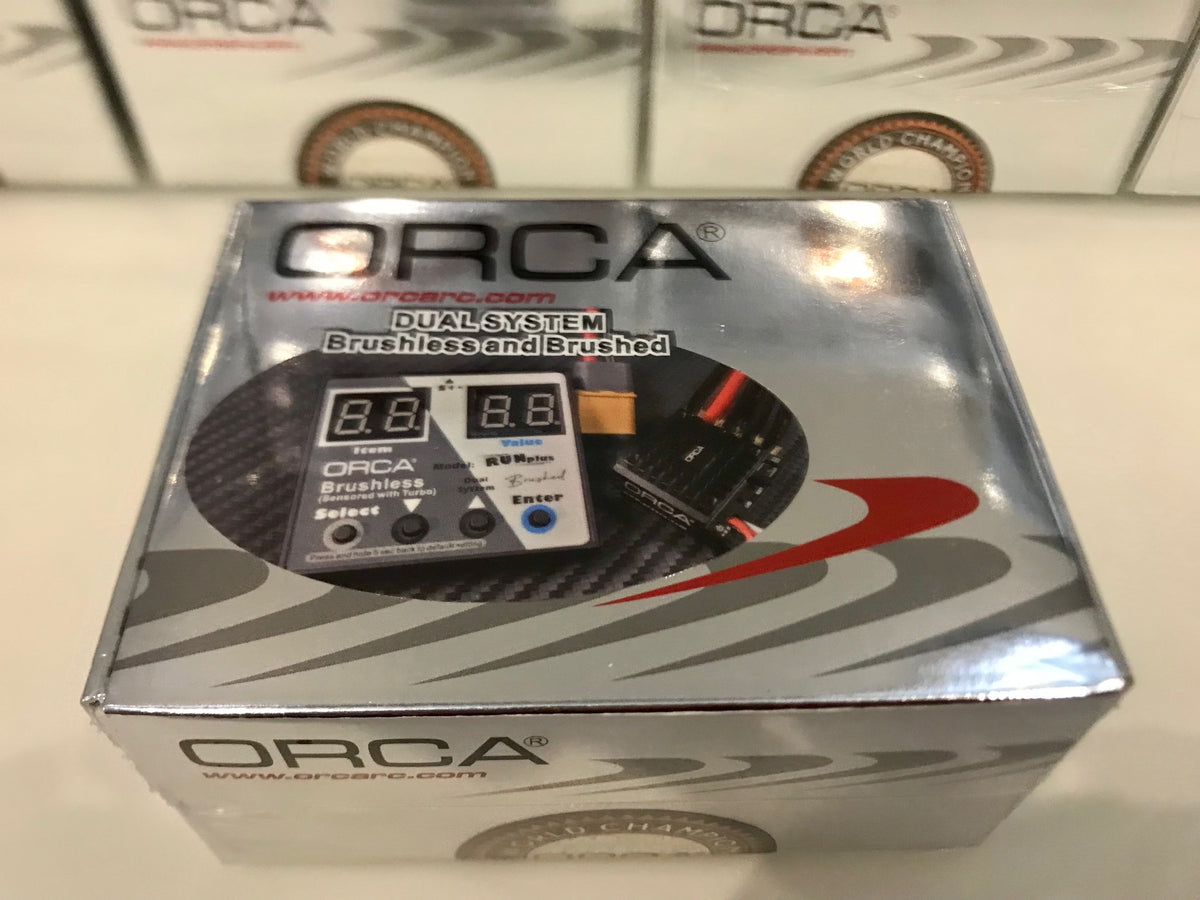 ORCA RunPlus Brush / Brushless Hybrid Dual System ESC - Black